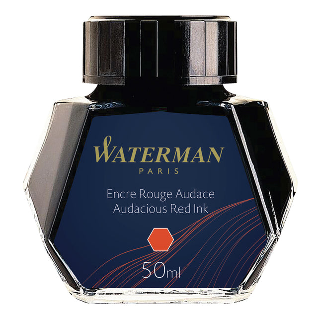 Waterman - Brunnenstifttinte 50 ml, rot (kühn)