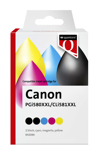 Quantore - Inktcartridge canon cli581xxl zw+kl