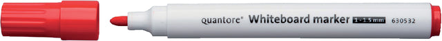 Quantore - Whiteboard STIFT autour de 1-1,5 mm de rouge | 10 pièces