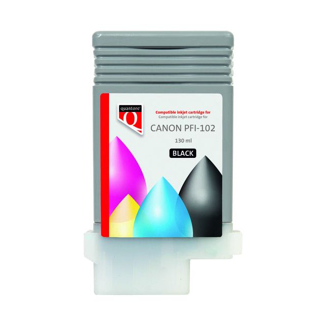 Quantore - Inkcartridge Canon Pfi -102 Black | 1 pièce | 12 pièces