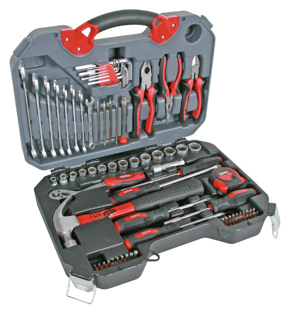 Toolland - Werkzeugkoffer, Set von 78 Teilen, grau