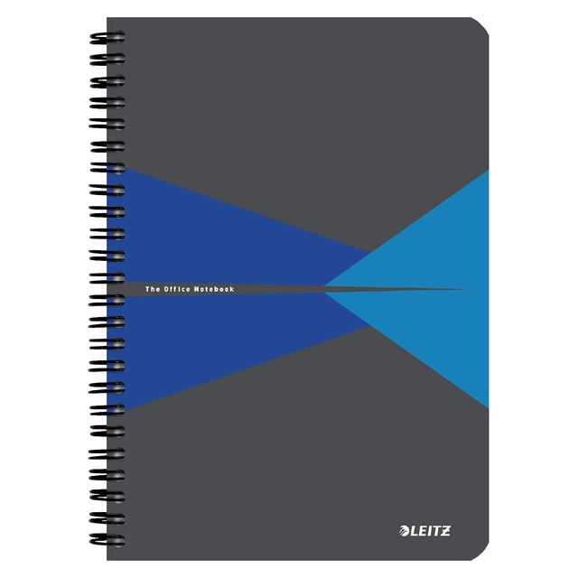 Leitz - Notitieboek  office a5 180blz 90gr lijn blauw