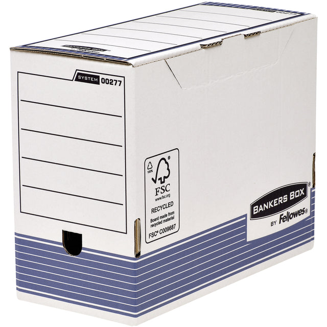 Banker Box - Archivbox -System A4 150 mm Weißblau