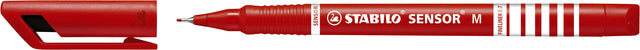 STABILO - Fineliner sensor 187/40 m rood | 10 stuks