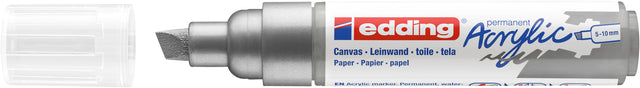 Edding - Marker acrylique Edding E -5000 Wide Silver | 5 pièces