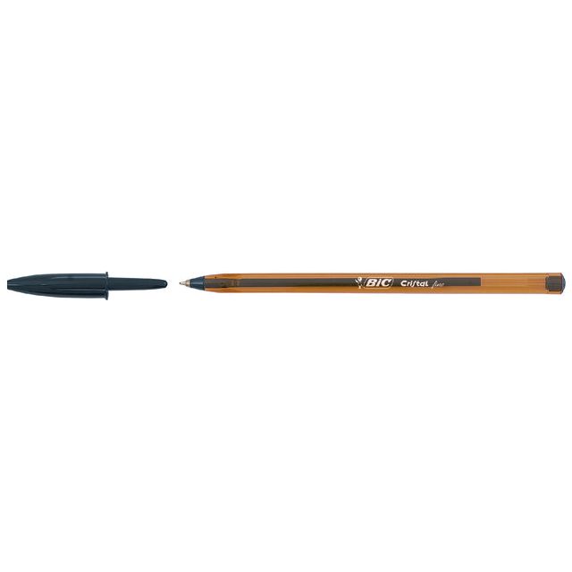 BIC - Ballpen Cristal Black Fine | 50 pièces