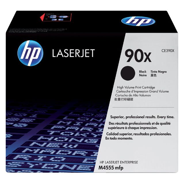 HP - Toner 90x, 24.000 Seiten, OEM CE390X, Schwarz