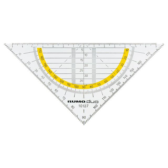 Geo -Dreieck Rumold 160 mm transparent