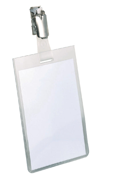 Quantore - Badge durable 8002 met clip 90x60mm