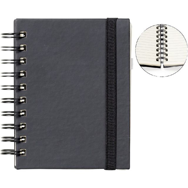 Quantore - Notebook A6 Spiral Black