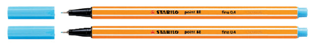 Stabilo - Fineliner point 88/57 f azuurblauw | 10 stuks