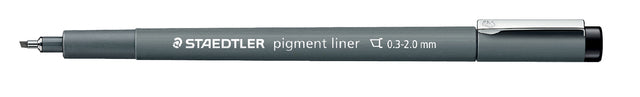 Staedtler - Fineliner pigment 308 0.3-2.0mm zwart | 10 stuks