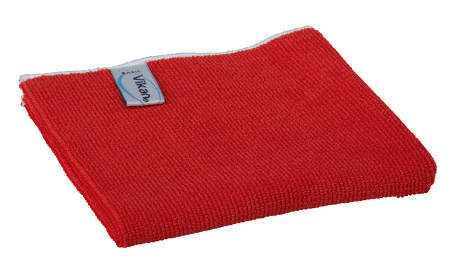 Vikan - Microvezeldoek basic 32x32cm rood | 5 stuks