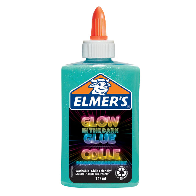 Elmer's - Glue des enfants 147 ml Glow dans le bleu foncé