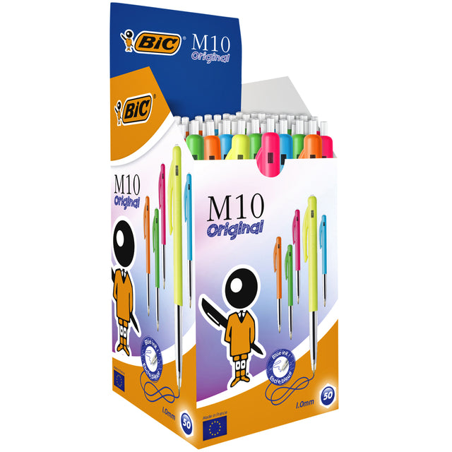 Bic - Balpen bic m10 colors limited edition m assorti