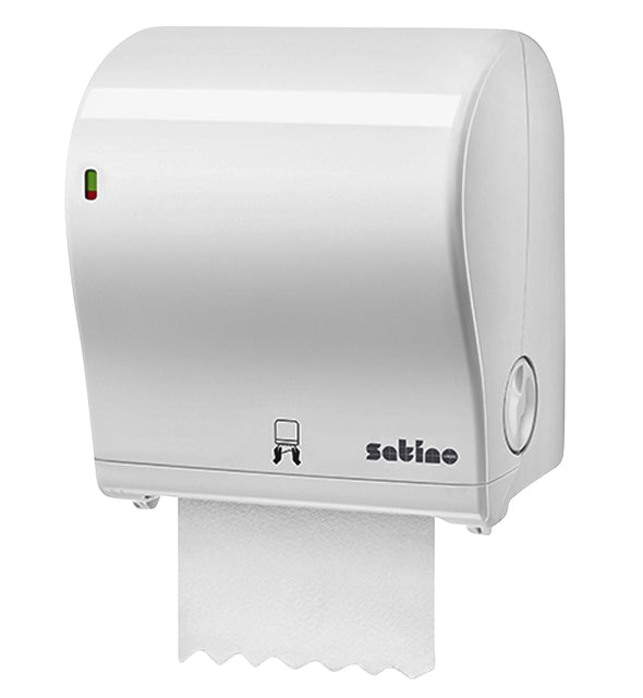 Satino par wepa - distributeur satino 331520 pt1 rouleau de serviette autocut midi blanc