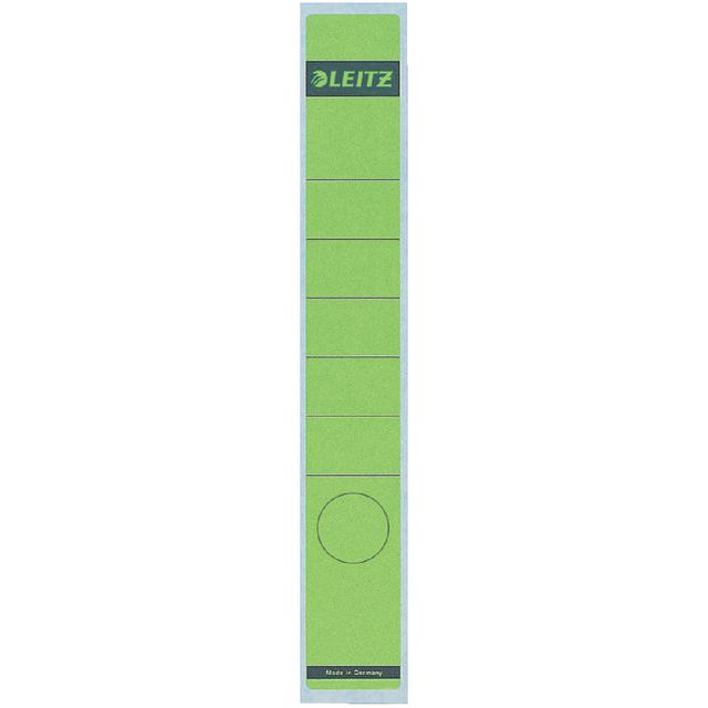 Leitz - étiquette arrière Leitz 1648 39x285mm vert | Pak un 10 pièces | 10 morceaux