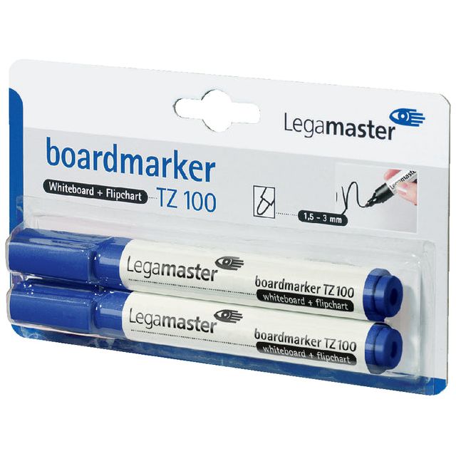 Legamaster - Viltstift legamaster tz100 whiteboard 2mm 2st bl