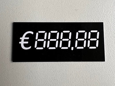 Klika -  Digitaal kaartje 60x25 mm €888.88 10st