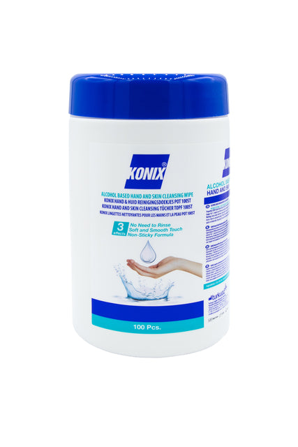 Konix - Holdoekjes  hand en huid dispenser à100st | 24 stuks