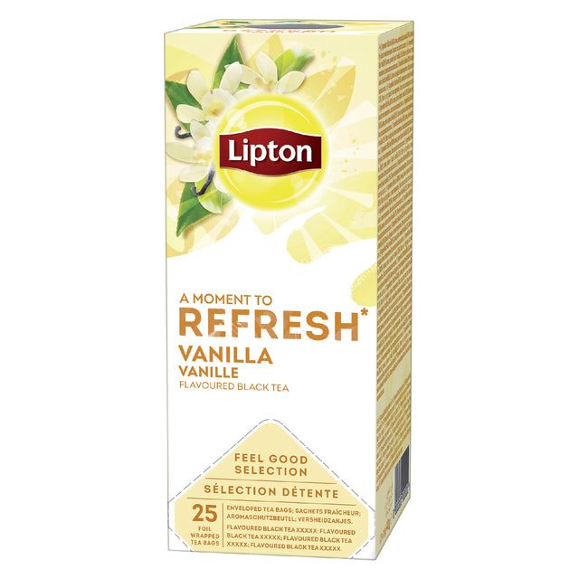 Lipton - Thee lipton refresh vanille 25x1.5gr | 6 stuks