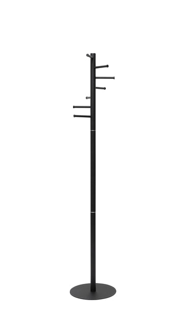 MAUL - kapstok Caurus metaal, hoogte 177 cm, 7 ophangrails, zwart RAL9004