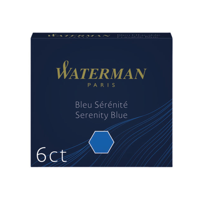 Waterman - inktpatronen blauw 6X