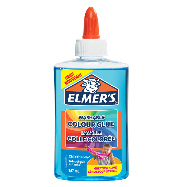 Elmer's - Glue pour enfants transparent 147 ml bleu