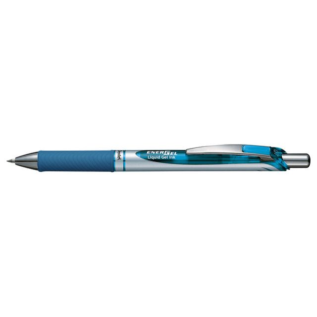 Pentel - Gelschrijver pentel bl77 energel m lichtblauw | 12 stuks