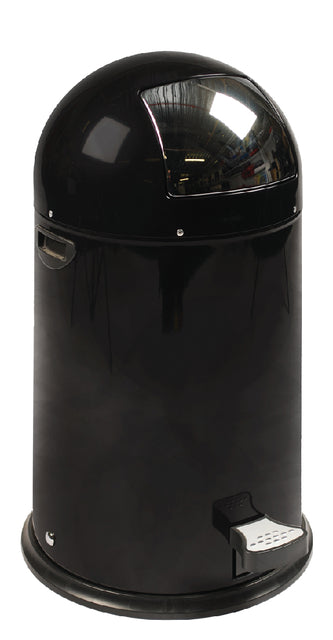 Eko - déchets bac kickcan metal bac inner 33liter noir