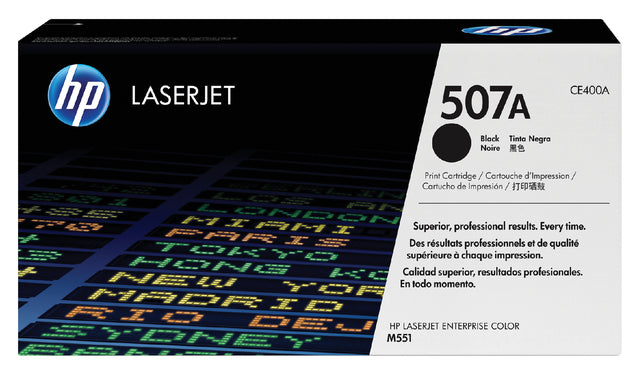 HP - Toner 507a, 5 500 Seiten, OEM CE400A, Schwarz