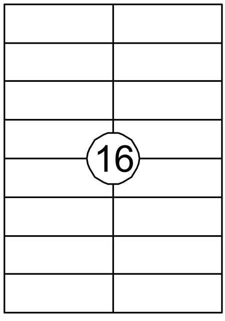 Quantore - Etikett 105x37mm 1600 Stücke