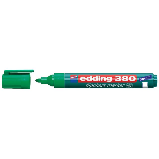 Edding - Felt -Tip Edding 380 Flipover autour du vert 1.5-3 mm | 10 pièces