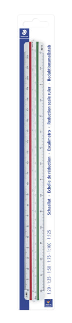 Staedtler - Linial d'échelle 561 300 mm Plastique blanc