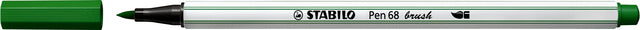 Stabilo - Brushstift pen 68/36 smaragdgroen | 10 stuks