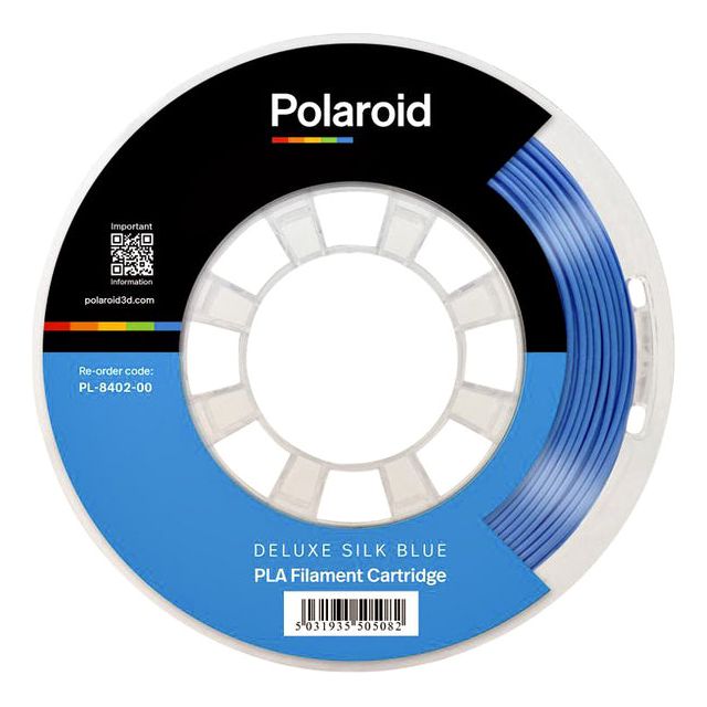 Polaroid - 3D -Filament Polaroid PLA 250G Deluxe Seide Blau | Rollen Sie ein 1 Stück | 8 Stücke