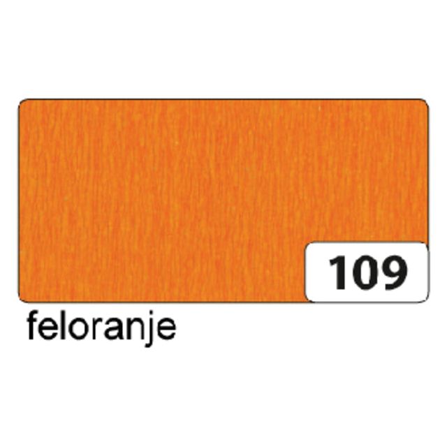 Folia Paper - Crêpepapier folia 250x50cm nr109 feloranje | 10 stuks