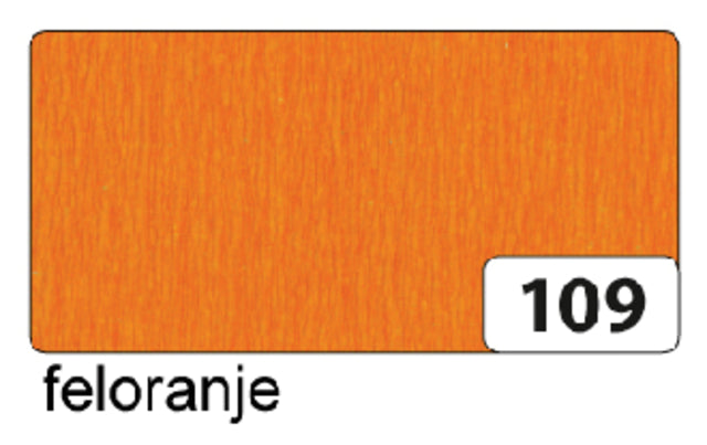 Folia Paper - Crepe Paper Folia 250x50cm NR109 Feloranje | 10 pièces