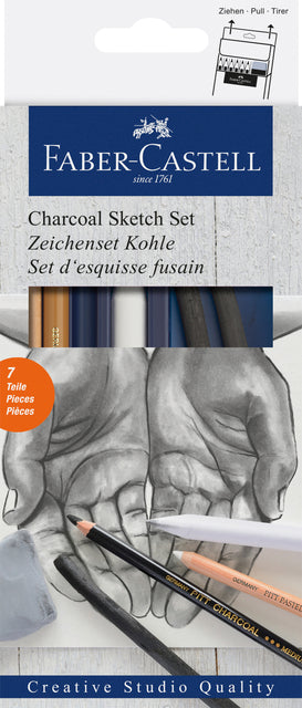 Faber Castell-Charcoal Faber-Castell Set 7-Piece