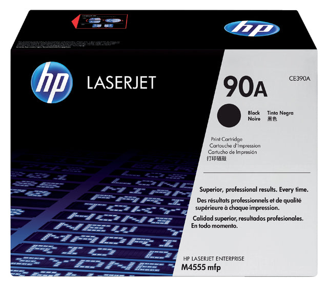 HP - Toner 90A, 10.000 Seiten, OEM CE390A, Schwarz