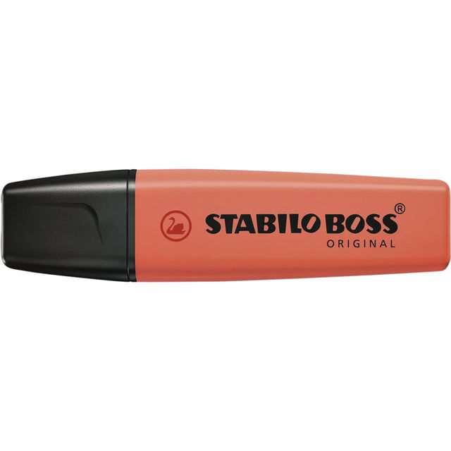 STABILO - BOSS ORIGINAL tel markeerstift, mellow coral-red (lichtoranje)