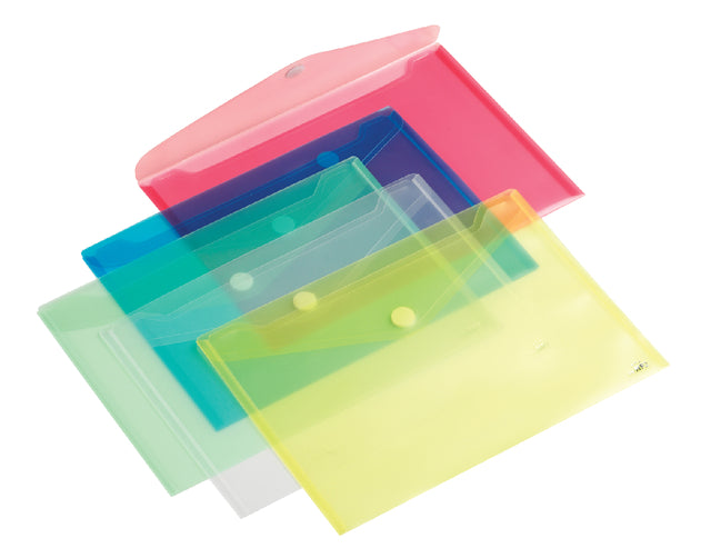 Quantore - Enveloptas A4 335x240 mm nons pp rouge transparent | 10 pièces