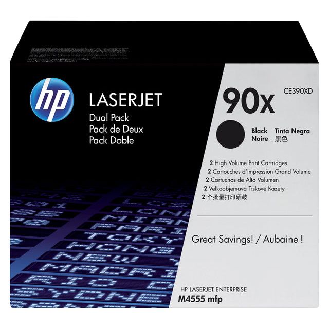 HP - TonerCartridge CE390XD 90X Black HC 2X