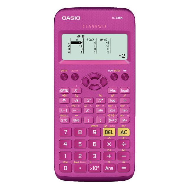 Casio - Calm Machine Casio Classwiz FX -82ex Pink | Blasen Sie ein 1 Stück