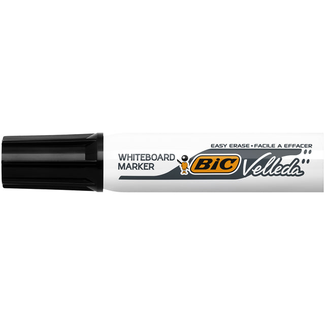 BIC - Felt -Tip Pen 1781 Blanc Blanc Black incliné 3,2-5,5 mm | 12 pièces