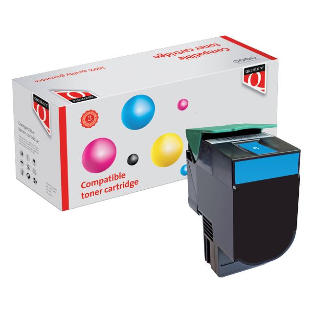 Quantore - Tonercartridge lexmark c540h1cg blauw