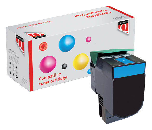 Tonercartridge Quantore Lexmark C540H1cg bleu