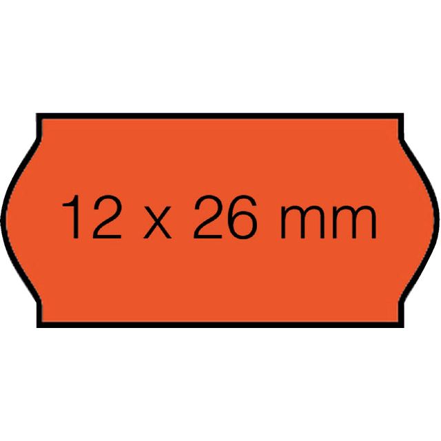 SATO - Étiquette de prix 12x26mm Samark Permanent Fluor Red | 36 pièces