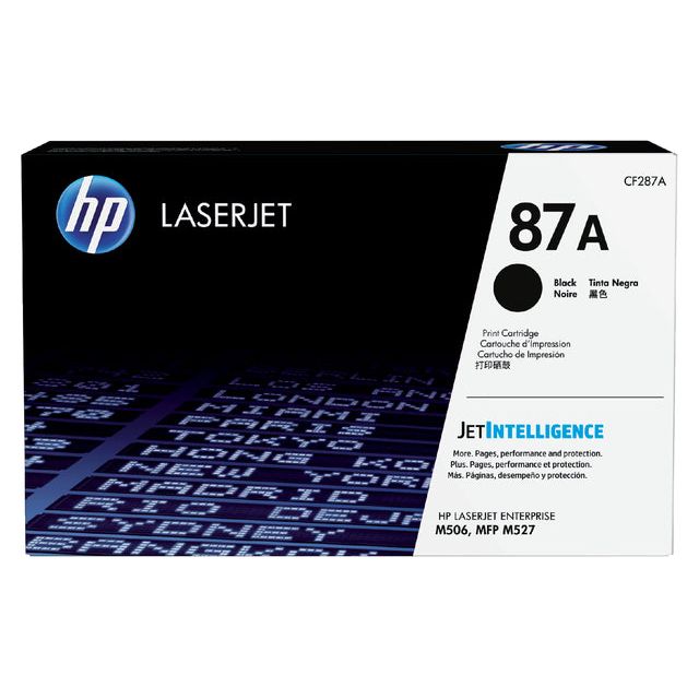 HP - toner 87A, 9 000 pagina's, OEM CF287A, zwart