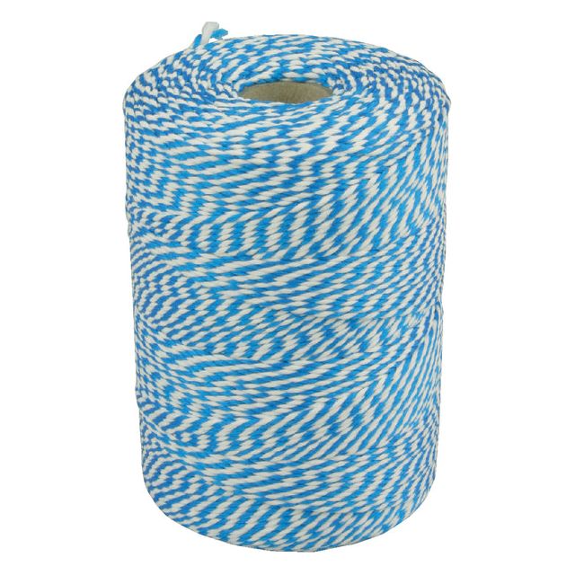 Muller - Touw muller katoen 50 gram 45 meter blauw/wit | 10 stuks